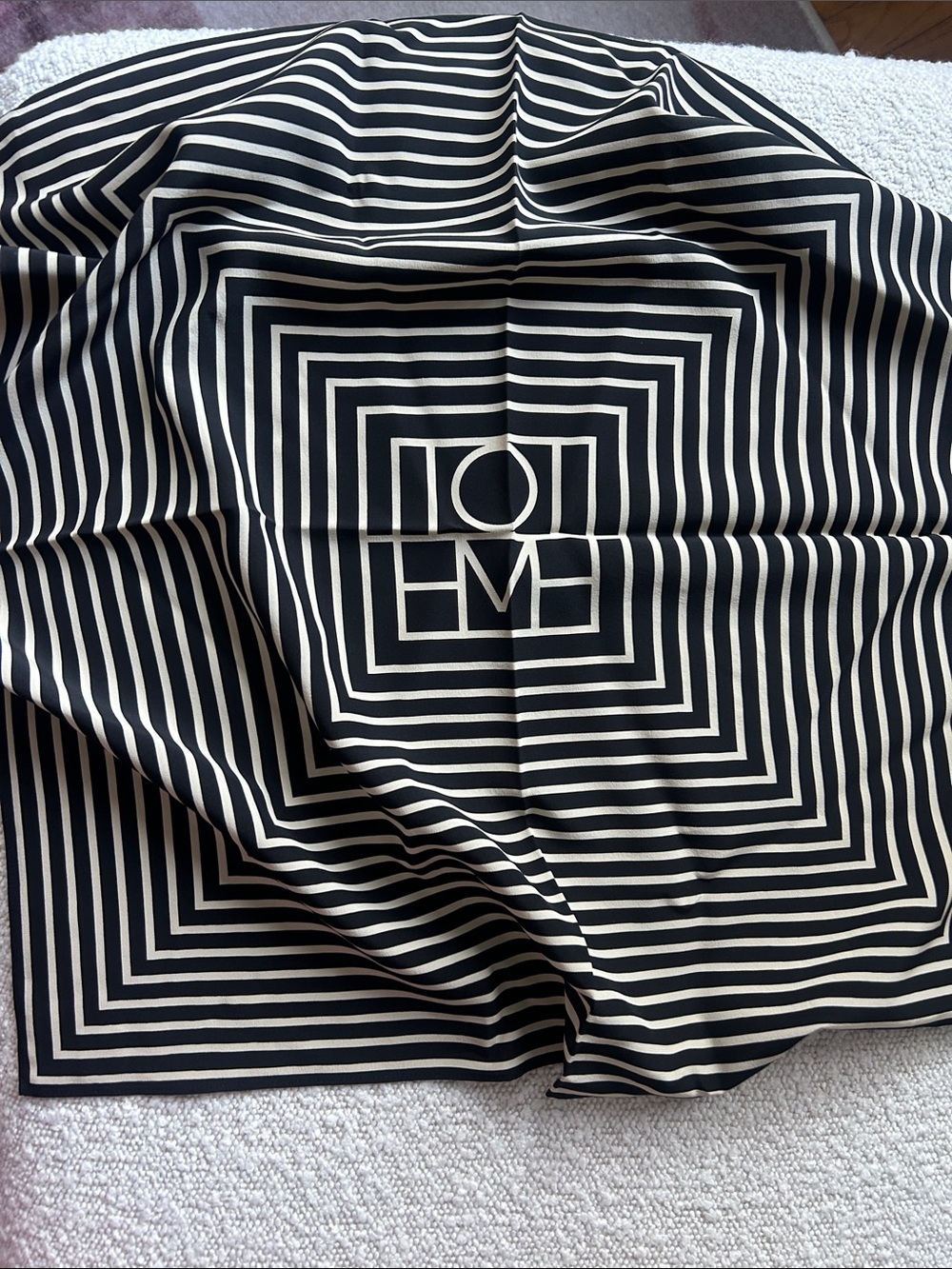 Toteme Signature Silk Scarf BNWT